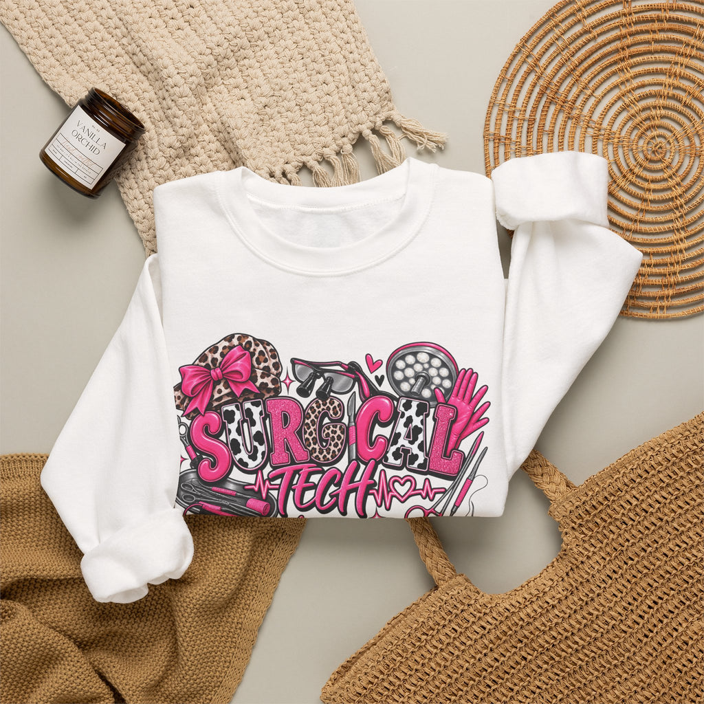 Cheetah Surgical tech Crewneck Sweatshirt —