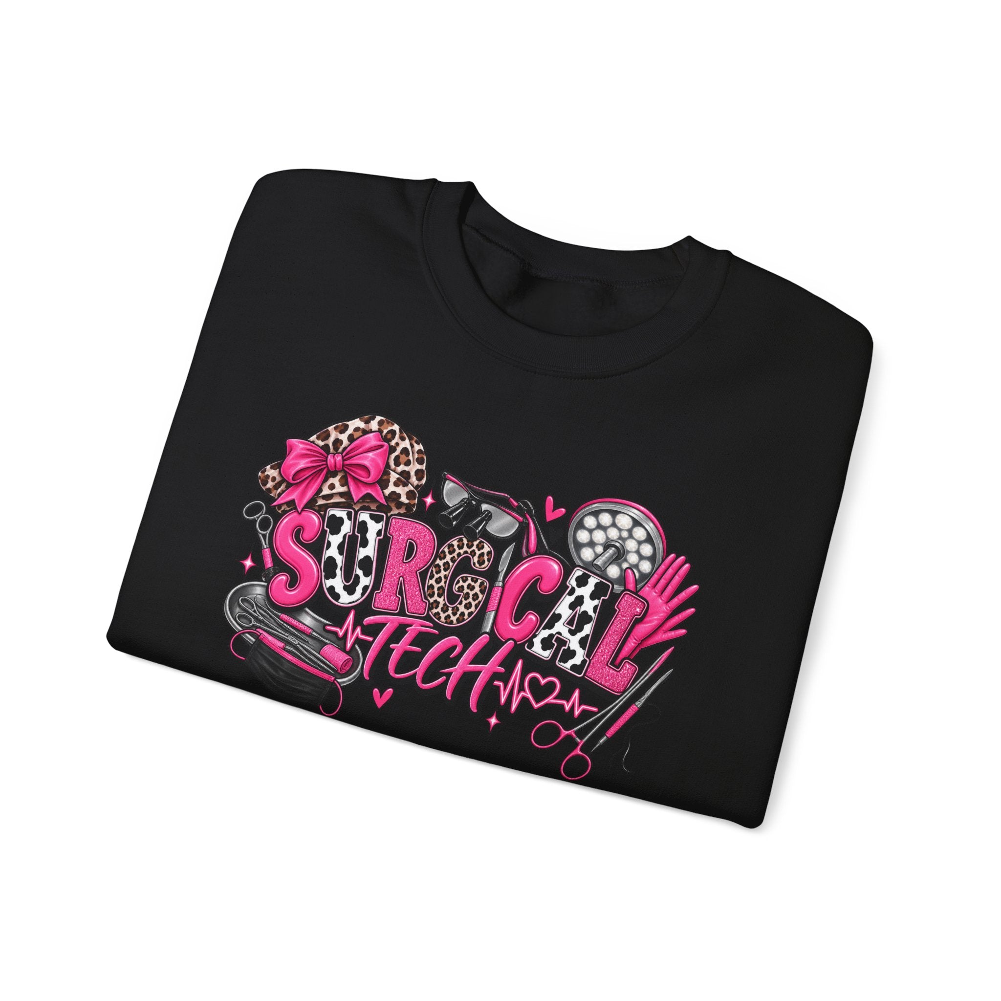 Cheetah Surgical tech Crewneck Sweatshirt —
