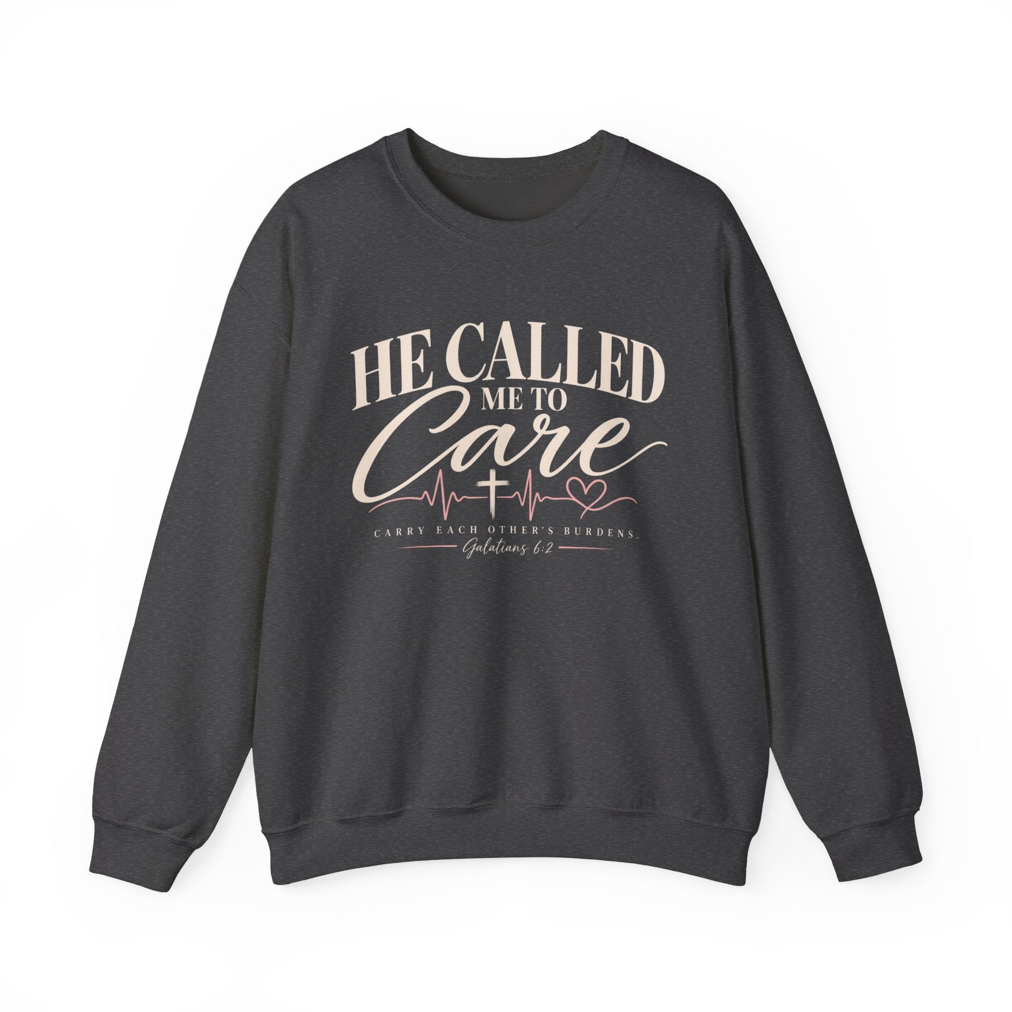 He Called Me to Care Sweatshirt — Christian Nurse Healthcare Crewneck