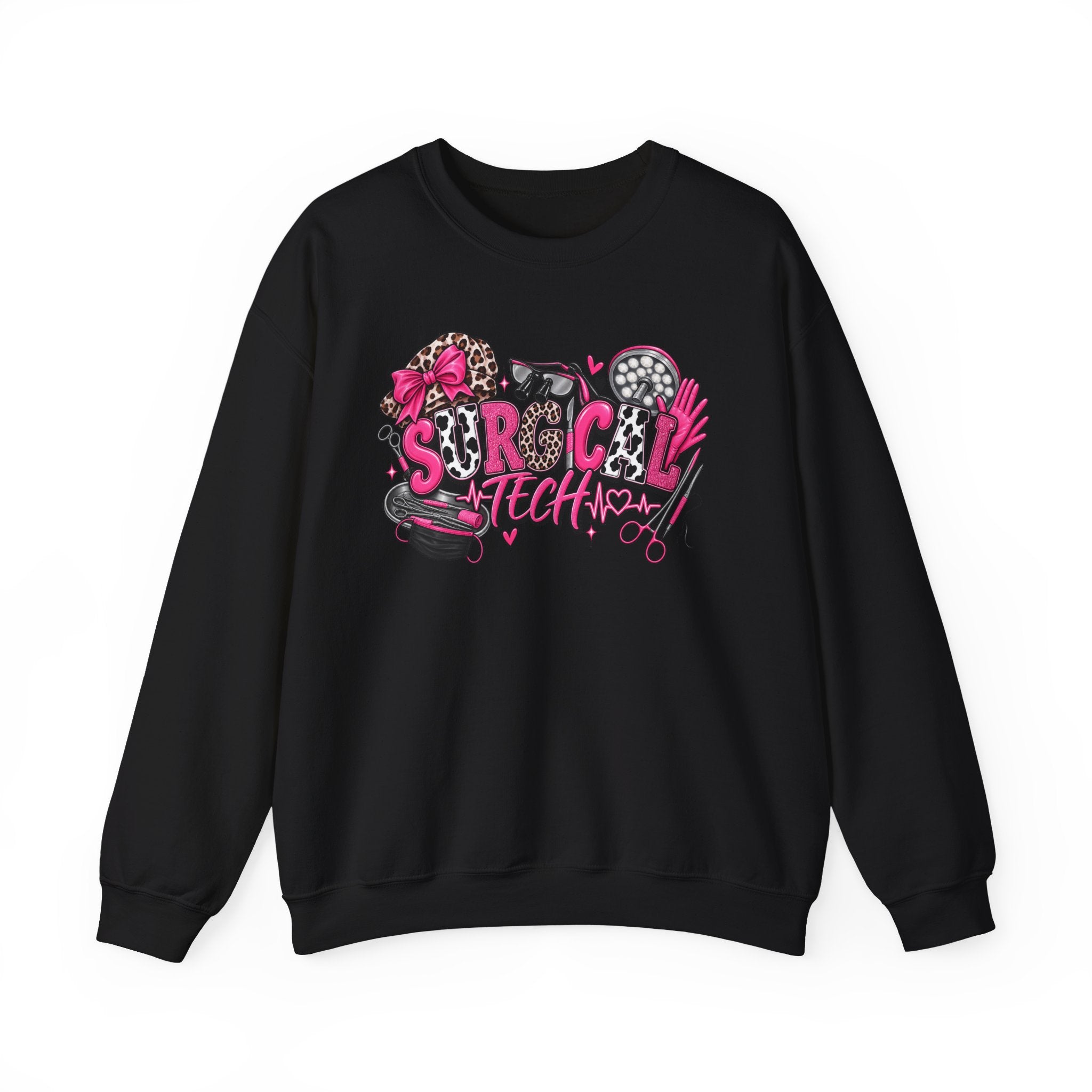 Cheetah Surgical tech Crewneck Sweatshirt —