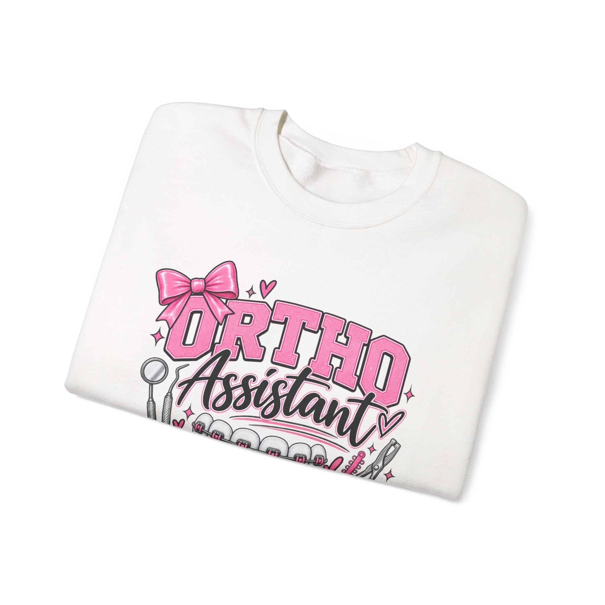 Ortho Assistant Sweatshirt — "Tightening Wires, Changing Lives" Crewneck for Orthodontic Assistants