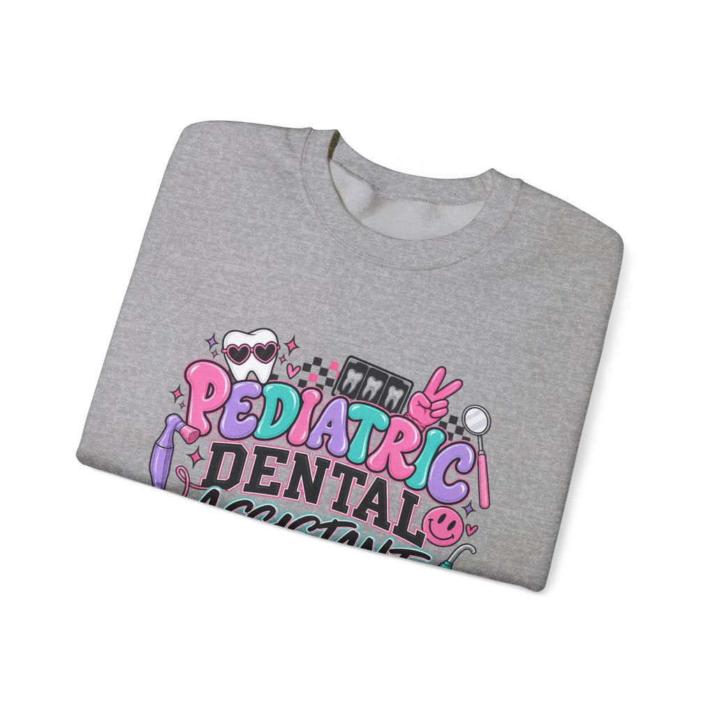 Pediatric Dental Assistant Sweatshirt — Cute Colorful Dental Crewneck