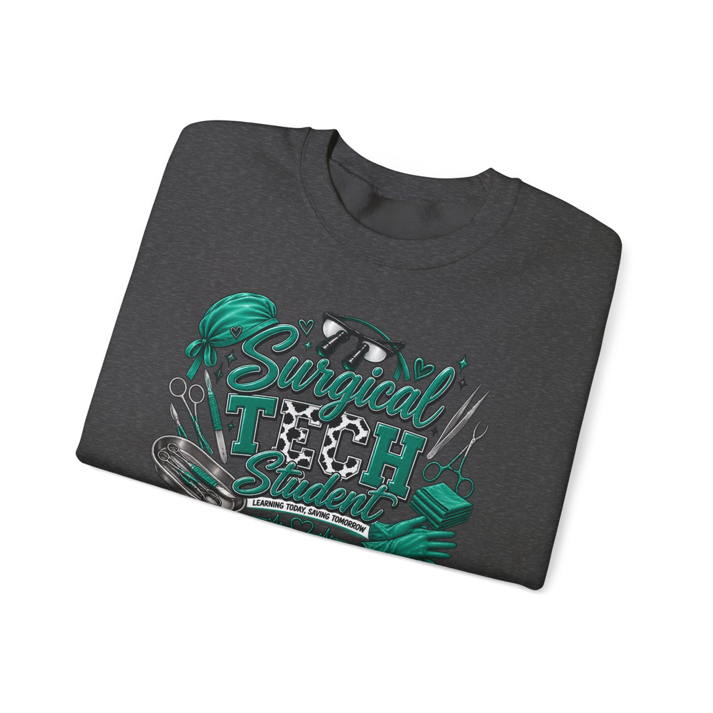 Clinical Support Crewneck Sweatshirt — "Pray Patient, Pray Clinical Support" Pink Ribbon Design