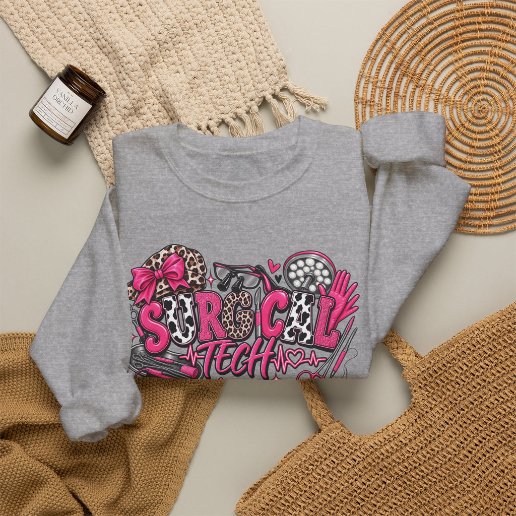 Cheetah Surgical tech Crewneck Sweatshirt —