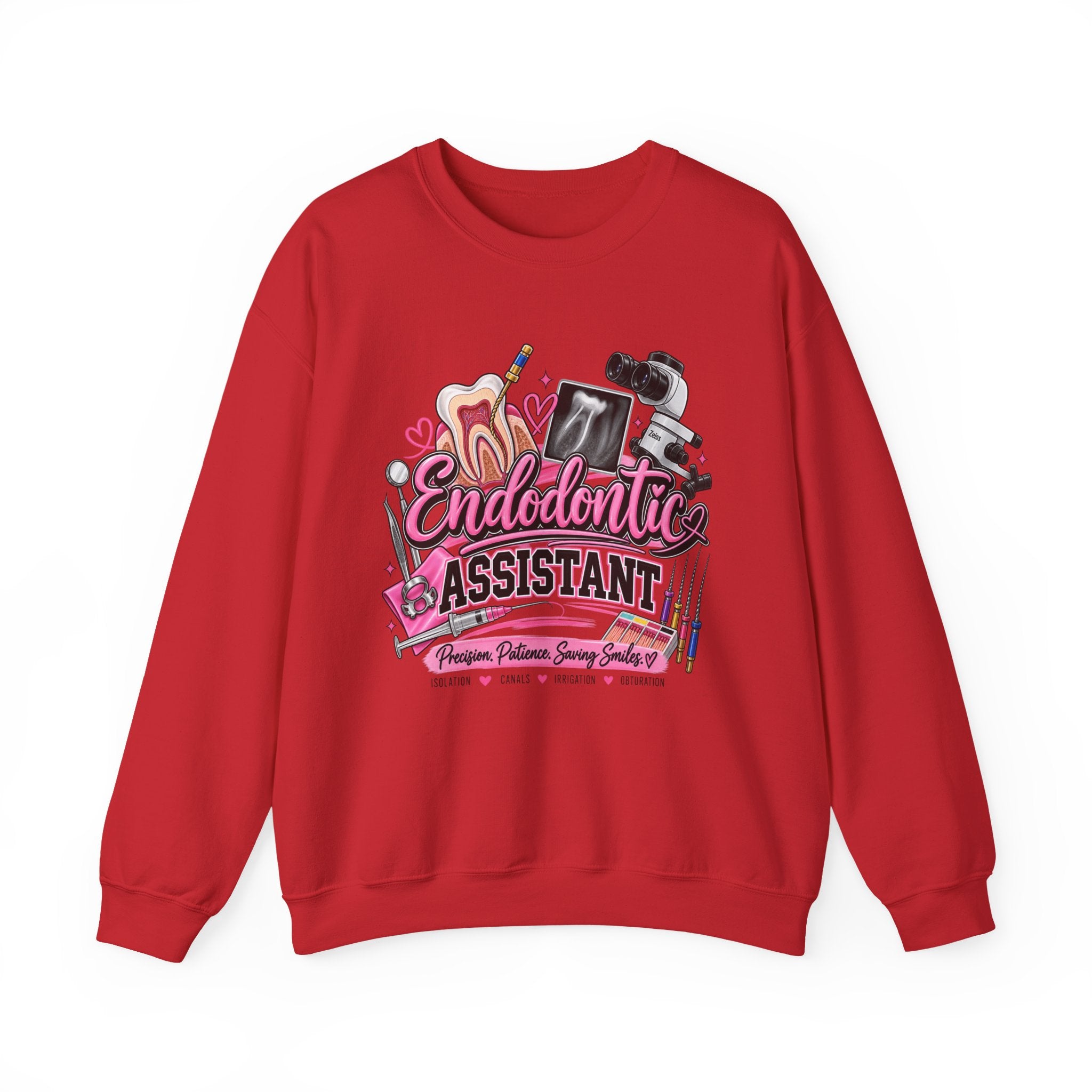 Endodontic Assistant Sweatshirt – Dental Team Crewneck, Cute Dental Tools Design