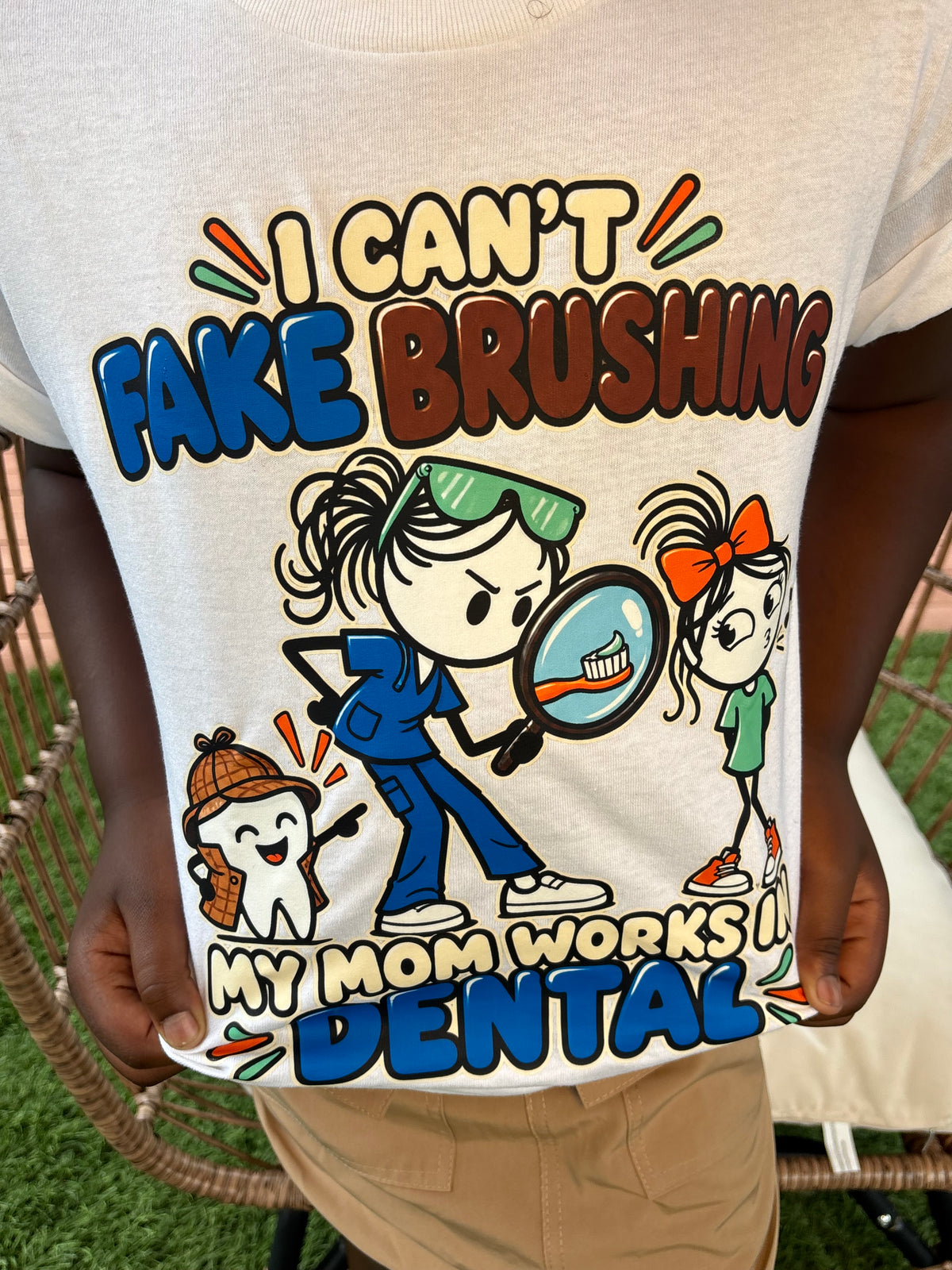 Detective Dental Mom Kids Tee